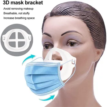 

5pcs Unisex Reusable Dustproof Mask bracket Windproof Haze Pollution Respirato 3D Mouth Mask Support Breathing Assist