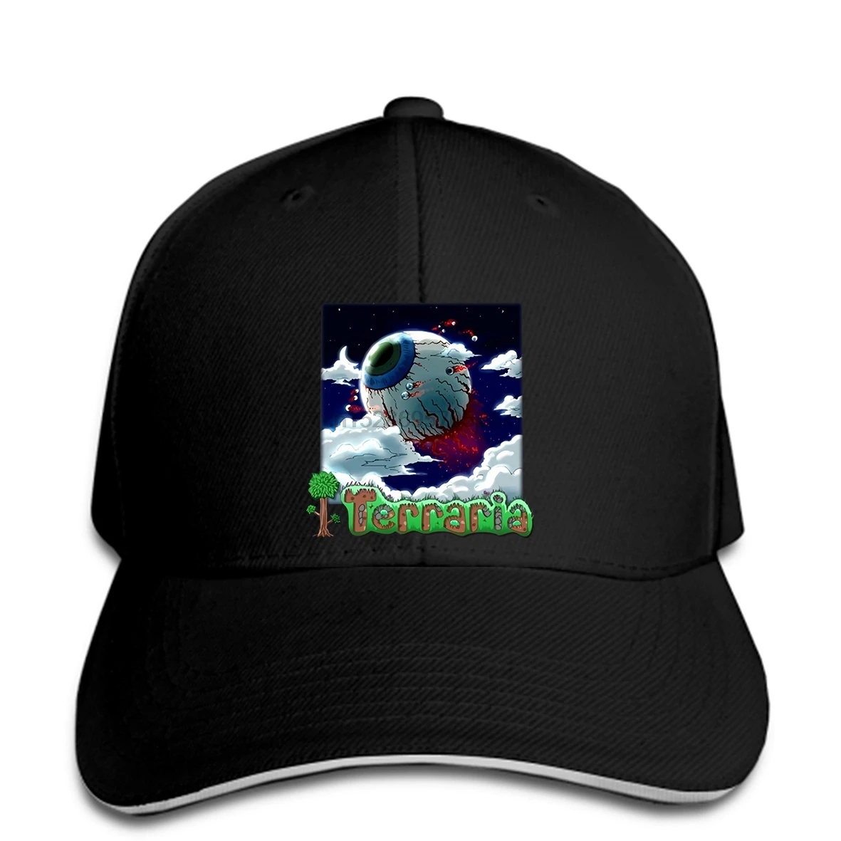 Винтажная Кепка Terraria Eye of Cthulhu, модная бейсболка кепка