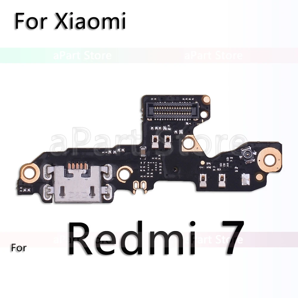 Для Xiaomi mi Red mi Note 5 5A 6 7 Plus Pro Global USB Дата зарядный порт зарядное устройство док-станция гибкий кабель Замена - Цвет: For Redmi 7
