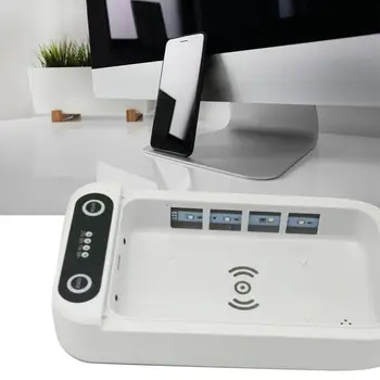 

Hot 9W Mobile Phone UV Sterilizer Box 5V Household Ultraviolet Germicidal Wireless Charging Portable Disinfection Aromatherapy