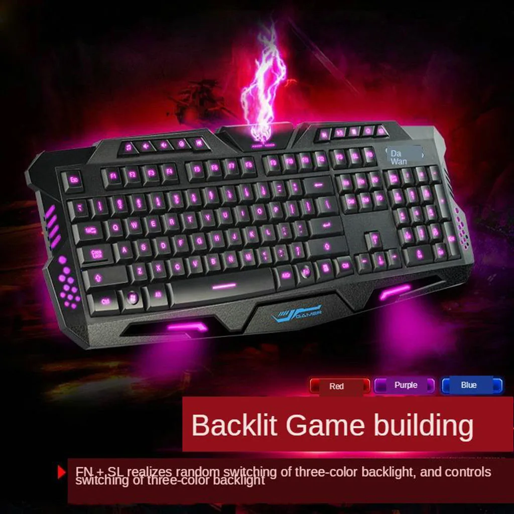 Механическая клавиатура Gamer Keycaps для ноутбука проводная игровая с подсветкой 104