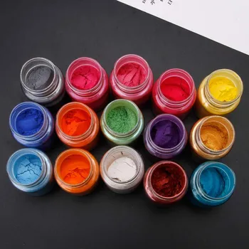 

15 Colors Powder Dyes Epoxy Resin Pearl Natural Micas Powder Pigment Newest DIY Handmade Pigment Soap Dyes