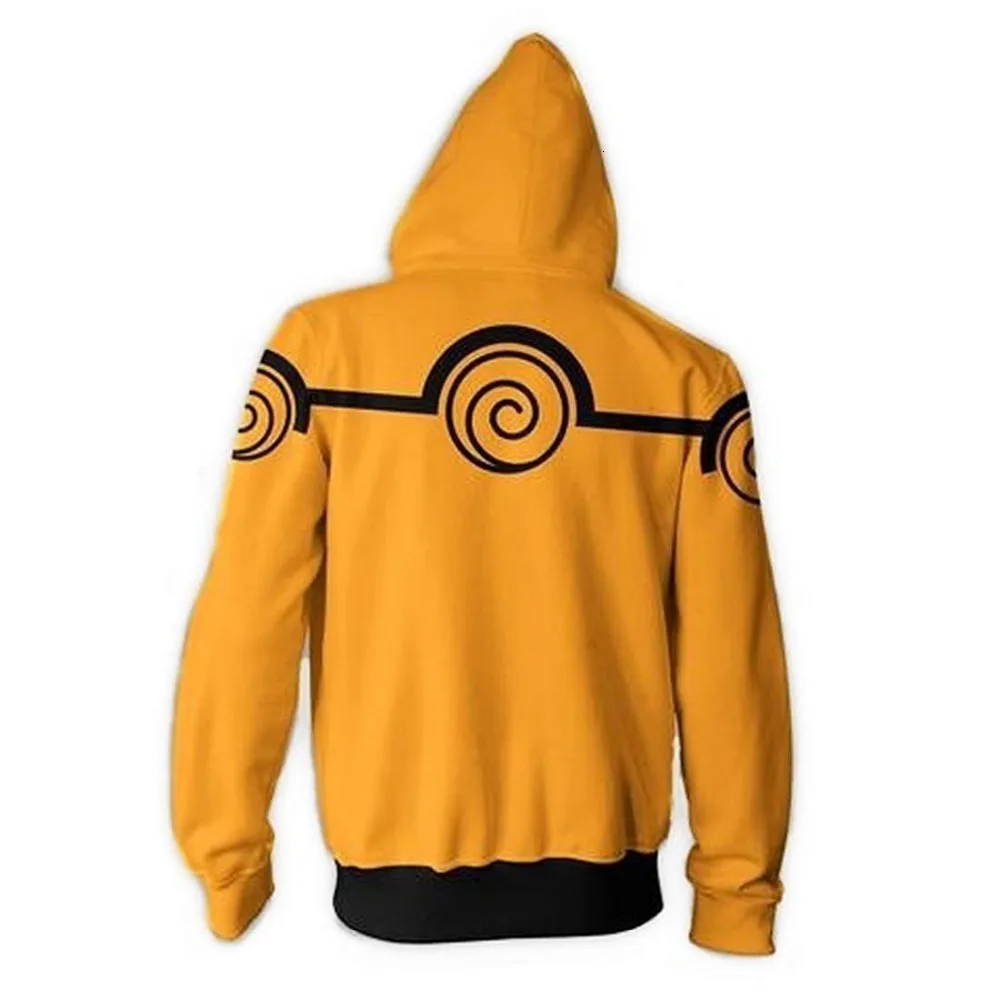 Fasion Anime Zipper Hoodies Men Women Cosplay Naruto 3D Hoody Cool Autmn Coat Hooded Sweatshirts Streetwear Casual Sweatshirts