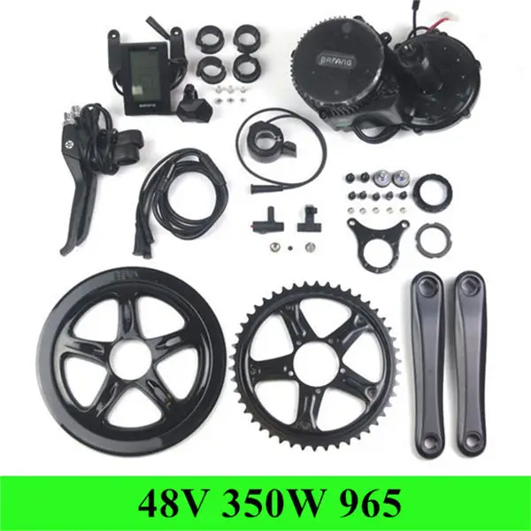 Bafang bbs01B 36/48V 350W электровелосипед Электрический велосипед Motor 8fun привод электрическое преобразование велосипедов Комплект C850 Цвет Дисплей двигателя - Цвет: 48V 350W 965