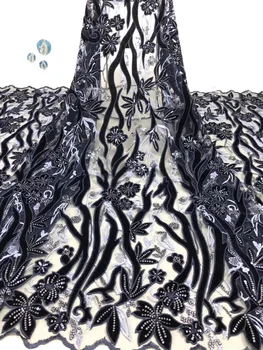 

High Quality Burnt Orange African Wedding Lace Fabric Hot selling French Net Lace Fabric New 3d Embroidered Lace Fabric