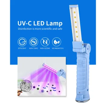 

20W Multifunctional Handheld LED Germicidal Light Foldable Handheld UV Germicidal Lamp Disinfection Lamp Portable Home Travel