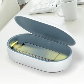

Vococal 3 in 1 Multifunctional UV Light Sanitizer Box 10W Wireless Charger Aroma Diffuser Disinfection Case 8x5x2inch