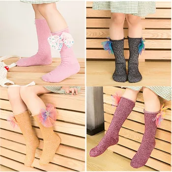 

Toddler Girls socks Breathable Cotton Mesh Socks Children Bling Sock 7 Color Baby Girls Kids