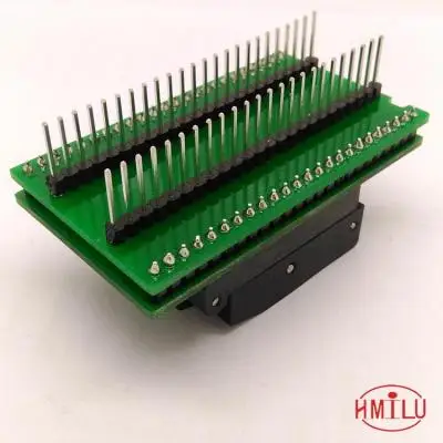 double layer board QFPTQFPLQFP48 к DIP48 программист горящая розетка тестовая розетка STM32 программирующая розетка блок преобразования - Цвет: double layer board