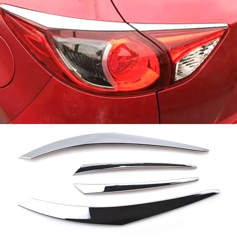 Для Mazda Cx5 2012 2013 хромированный задний светильник, задний светильник, накладка на крышку век, для бровей