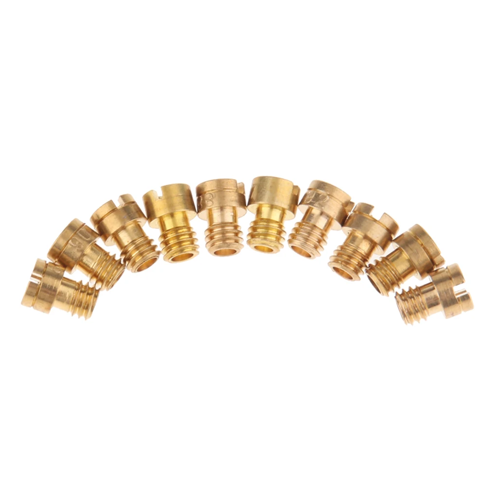 10x M4 Carburettor Main Jet for Keihin CVK Carb 78 80 82 85 87 88 90 92 94 95 Motorcycle Injectors Nozzle Carb Main Jets 7mm