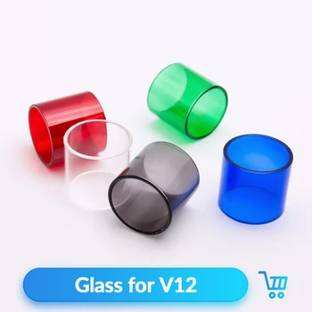 

Volcanee 4pcs Replacement Glass for V12 Tank Vape Atomizer Electronic Cigarette Vaporizer Accessories for V12 Glass Tube