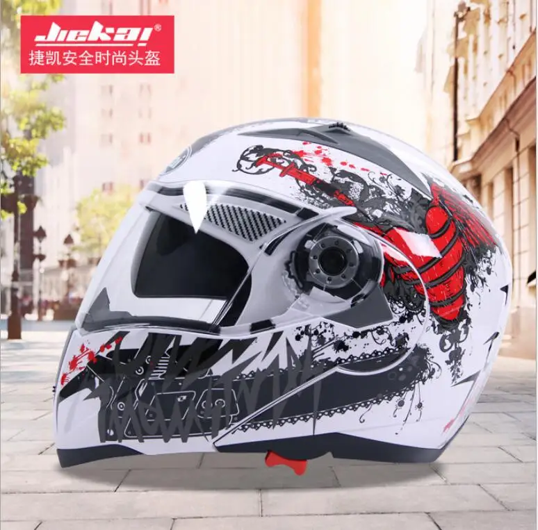 

2019 New Flip Up Motorcycle Helmet Racing Modular Dual Lens Motocross Moto Helmet Full Face Helmets Casco Moto Capacete Casque #