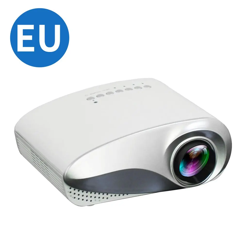 ЕС плюс 802 домашний светодиодный мини микропроектор портативный проектор с HDMI телевизионный интерфейс поддерживает Hd 1080P проектор