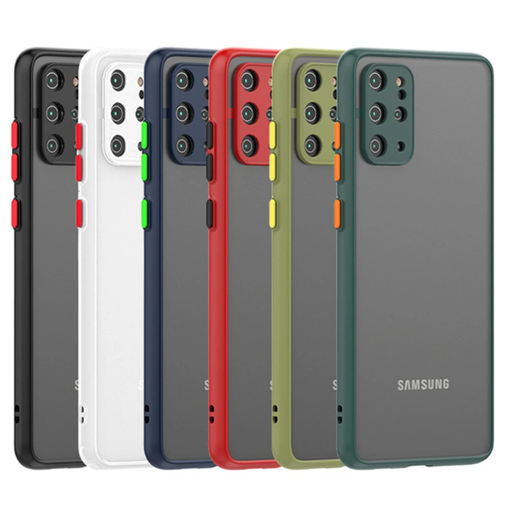galaxy s22+ case Shockproof Matte Case For Samsung Galaxy A52s 5G A13 A53 A51 A12 A71 A50 A32 A21s S10 Plus Note 10 S21 S20 FE S22 ultra Cover galaxy s22+ clear case