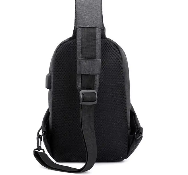 Fashion new shoulder chest bag men's small backpack reflective anti-splashing Oxford cloth slung business pockets