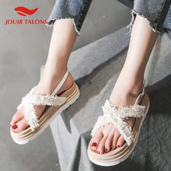 

JOUIR New Fashion 2020 Dropship Buckle Strap Summer Sandals Woman Shoes Platform Casual Shoes Women Sandals Female