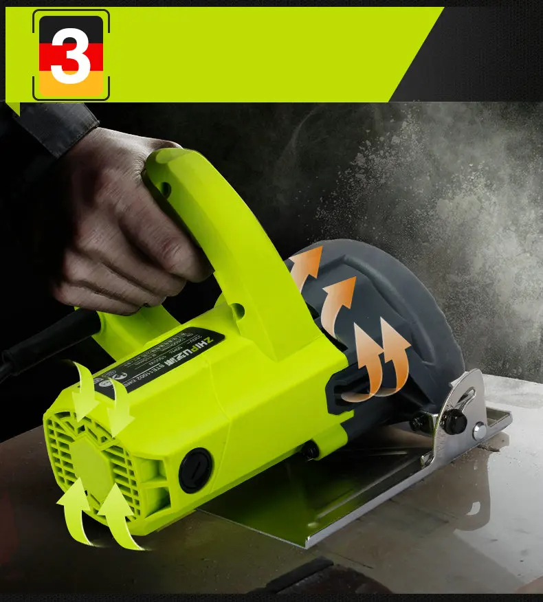 AC220V 2300W multi-function small household cutting machine for tile/stone/metal/wood cutting,multi-size optional,free saw blade