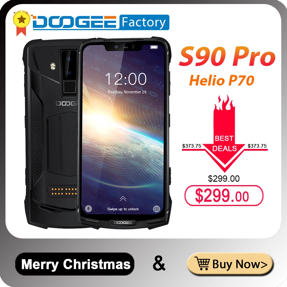 Doogee S90 Pro модульный мобильный телефон Helio P70 Восьмиядерный 6 ГБ 128 ГБ NFC 6,18 FHD+ дисплей IP68/IP69K 4G LTE смартфон