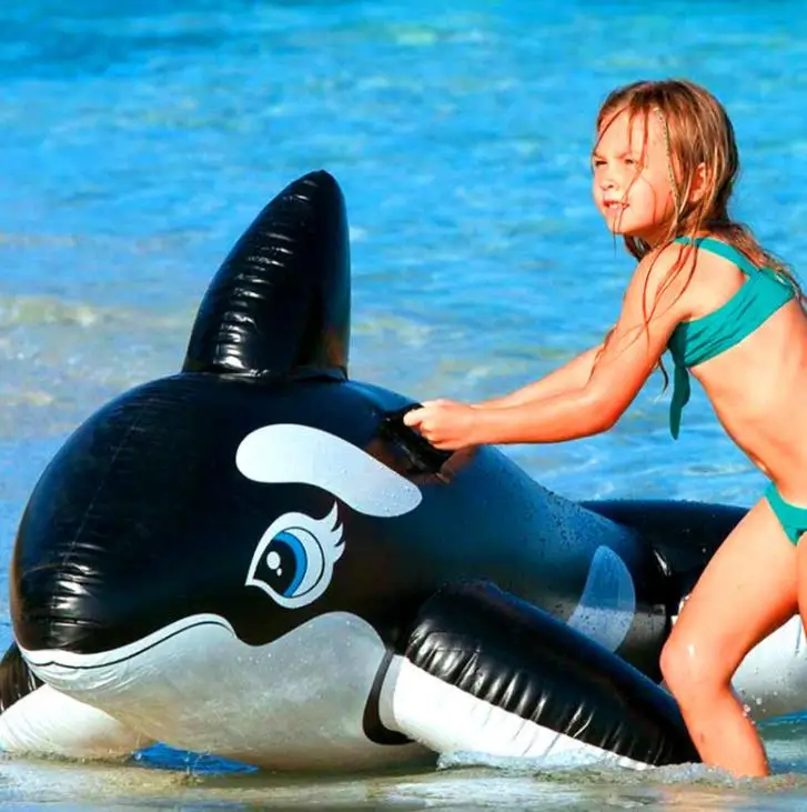 Надувная Подушка для домашнего питомца INTEX Black Whale Mount для взрослых, детское сиденье для плавания, плавательный матрац, пляжный коврик