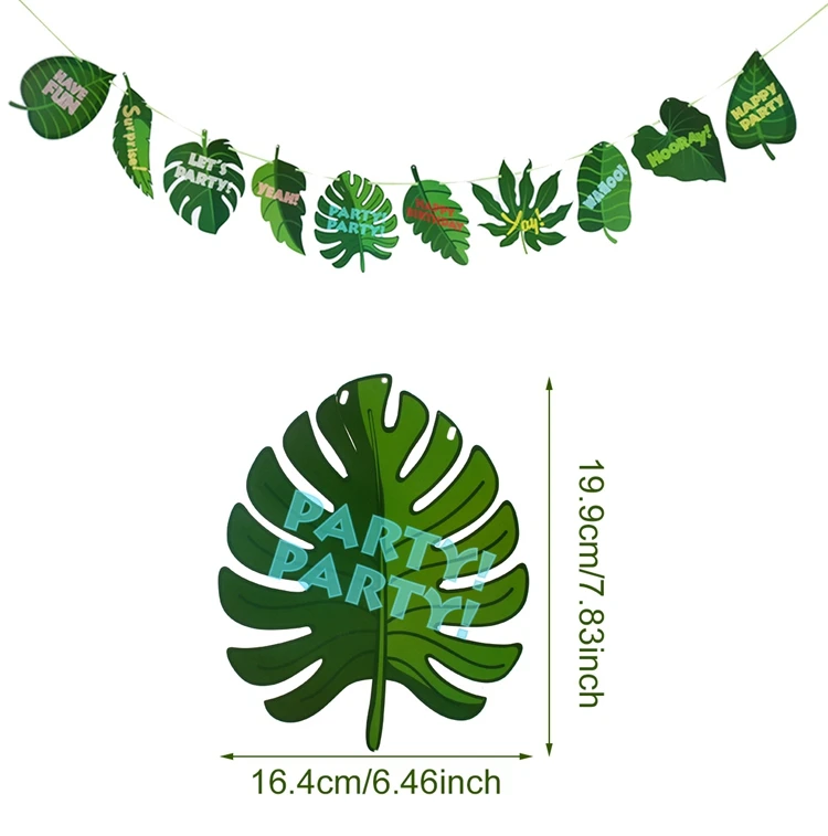 QIFU пальмовые воздушные шары с листьями джунгли вечерние принадлежности ТРОПИЧЕСКОЕ ЛЕТО для вечеринки в стиле сафари Декор джунгли тематическая вечеринка на день рождения Декор детский душ