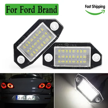 

2PCS led number lights license plate light lamp car lighting ultra bright car Accessories for Ford Mondeo Focus MK2 C-Max MK1