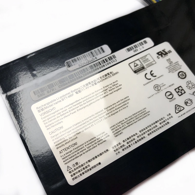 Bateria do Portátil para Msi Bty-m6f Onevan Gs60 2pl 2qe 6qe 6qc 6qc070xcn Ms16h2 11.4v 4640mah Bateria do Notebook 52.89wh - Imagem 3