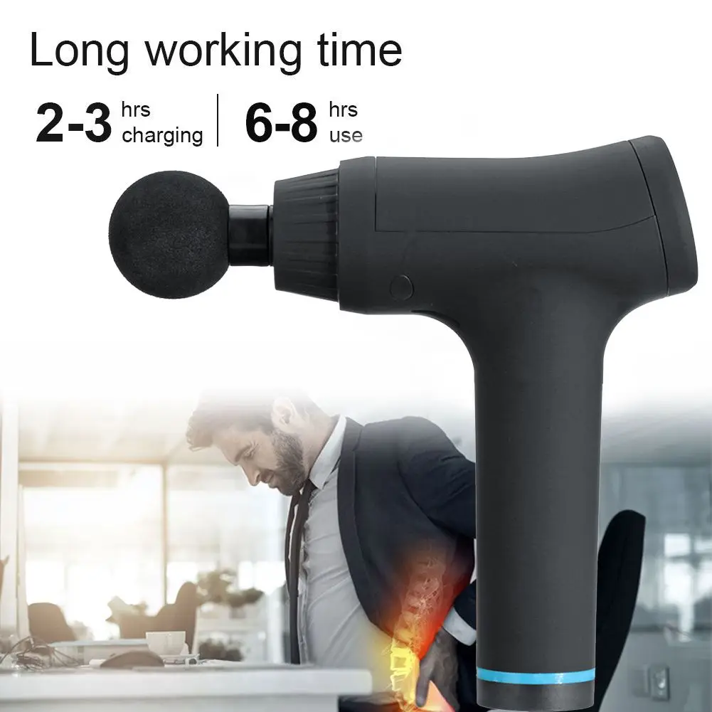 Koop Lcd Display Elektrische Massage Guns Smart Touch Fascia Percussie Diepe Trillingen Spier Massager Cordless 4 6 Massage Koppen