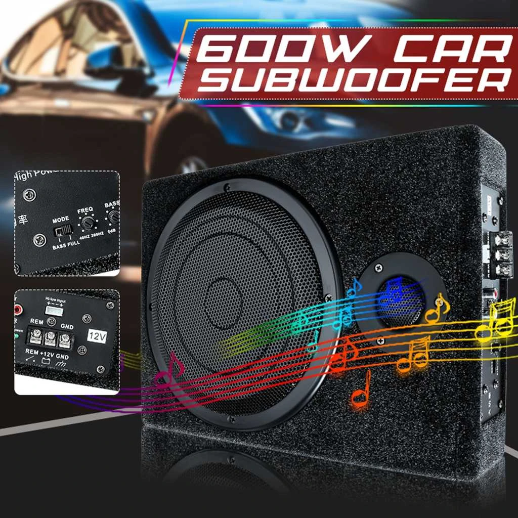 Car Subwoofer Amplifier Kit / Us Audio 12 Active Subwoofer Built In