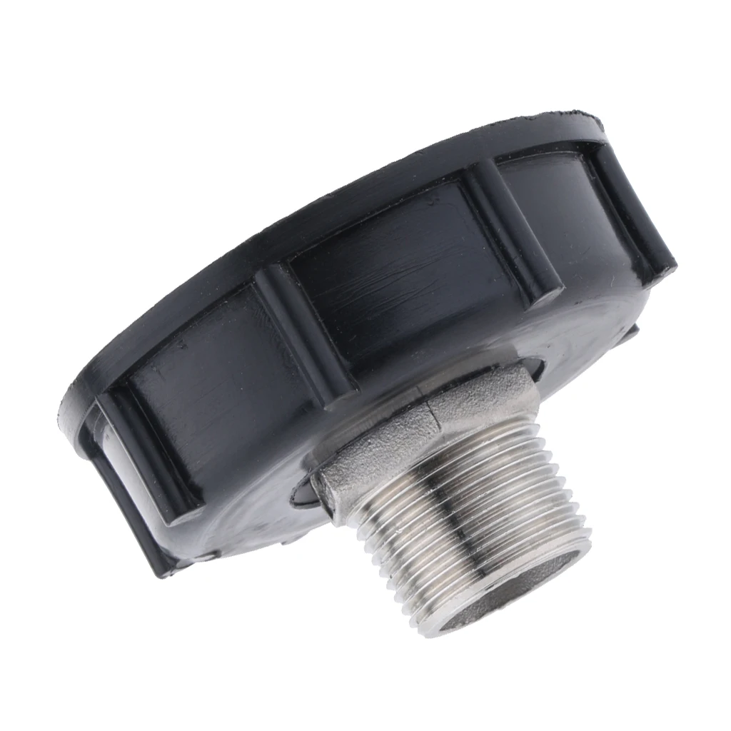 2 inch IBC Tote Tank Valve Adapter Connector, DN50 Coarse Thread - 3/4 inch Male Thread, for Hose Pipe, Durable