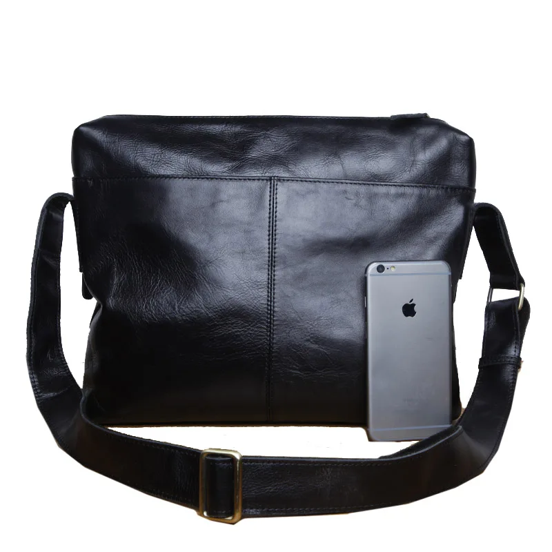 LANSPACE мужская кожаная сумка на одно плечо модная брендовая мессенджер первый слой