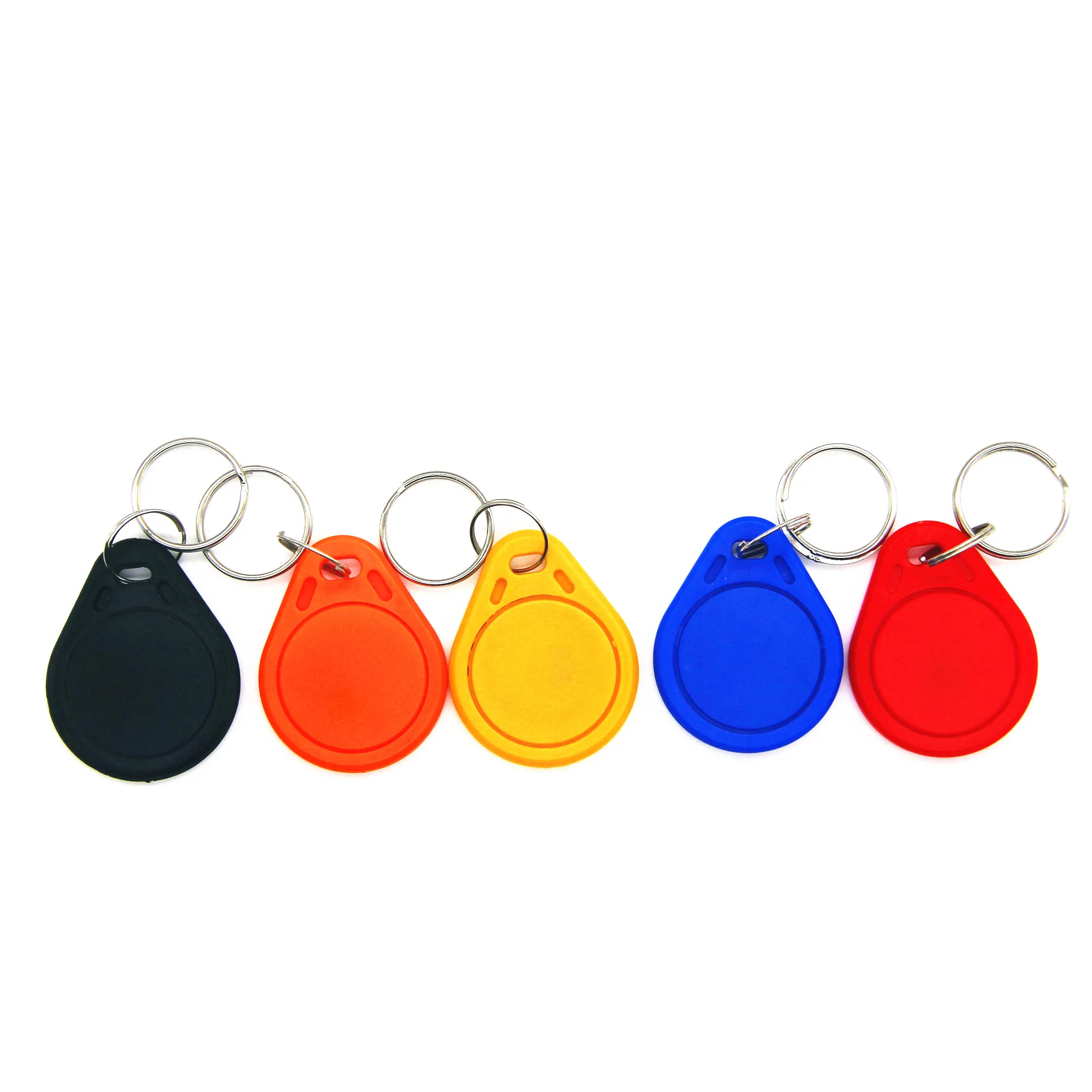 

100pcs Waterproof Safe ABS plastic S50 IC Read Only Keyfob RFID 13.56MHz Keyfob Token Tag Access Control Card