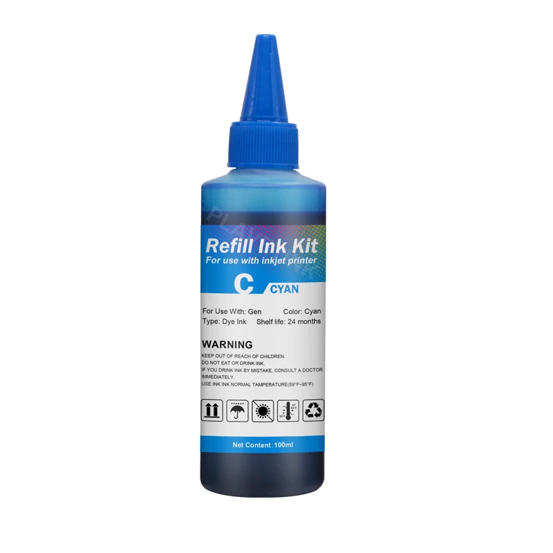 Plavetink Recarga de Tinta Corante para Impressora Cartuchos Recarregáveis de Tinta de 100ml para Impressora de Garrafa com Cores para Brother Lc3219 Lc3217 Lc123 Lcgamer Lc75 Lc65 - Imagem 5
