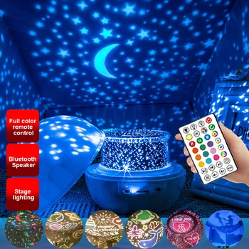 

Night Lamp With remote control Projector 360 Rotating Starry Sky Projector Lamp For Children's Bedroom Kindergarten