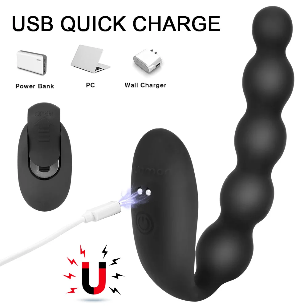 10 Speed For Men Women Anal Beads Vibrators Adult Products Wireless Remote Control Prostate Massager Dildo Vibrators Sex Toys — view 4