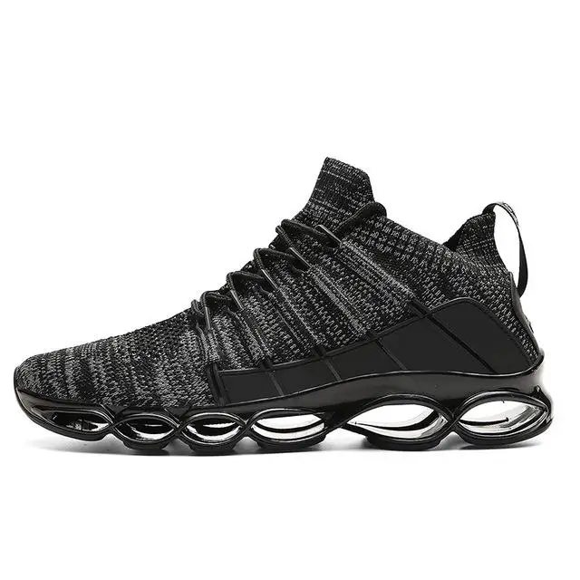 Новая обувь blade Модные мужские дышащие кроссовки для бега; 14 большой Size13 спортивные Для мужчин обувь 47 пробежек повседневная обувь 48 - Цвет: 989Gray