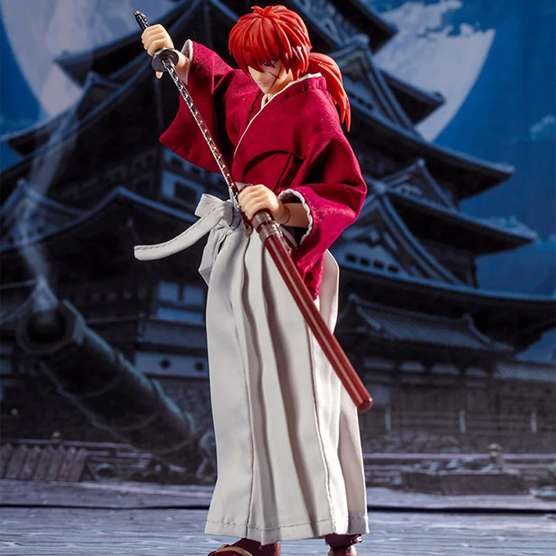 Японские Аниме красные волосы бродяга Кэнсин HIMURA KENSHIN GT куклы ПВХ фигурка игрушки Коллекционная модель игрушки малыш/подарки для взрослых - Цвет: 01