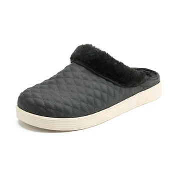 

Size 36-44 Women Winter Home Slippers Couples Outdoors Cotton Shoes Keep Warm Antiskid Lovers Flat Slipper zapatos de mujer