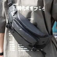 Мужские Черные Водонепроницаемые поясные сумки новая мода портсигар чехол для телефона пояс для денег для путешествий на открытом воздухе поясная сумка