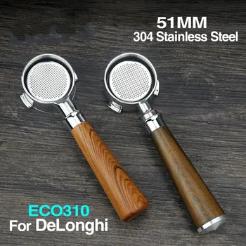 

51mm Coffee Bottomless Portafilter For Delonghi ECO310 Professional Filter Holder بورتافلتر ديلونجي Espresso Machine Accessory