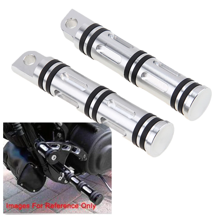 2X CNC алюминиевые колышки для ног Moto rcycle подножки Задние Harley Touring Sportster Softail Dyna
