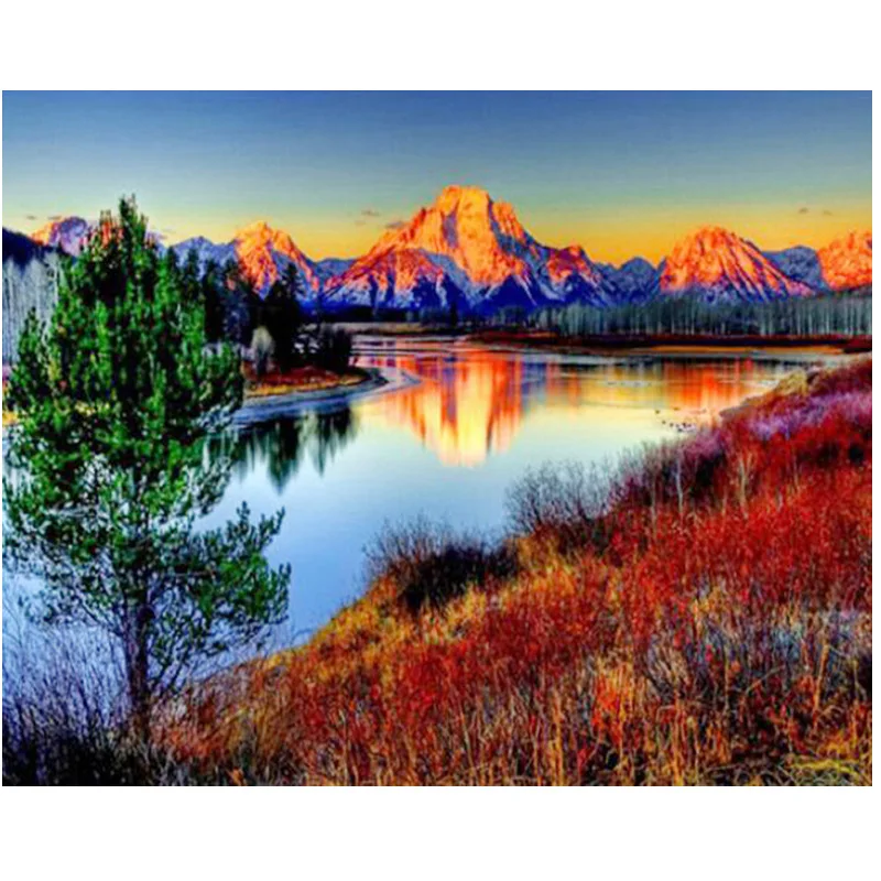 

GATYZTORY Diamond Painting 5D DIY Full Square Drill Embroidery Landscape Mosaic Home Decoration Gift