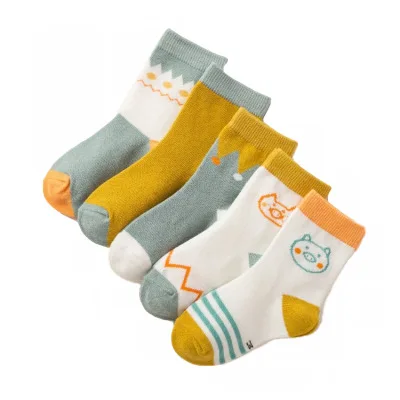 VIDMID Baby Girls Socks Spring Summer Cotton Newborn Baby Socks Baby clothes Kids Socks for 1-9 year Children Boys Socks 4122 01 - Цвет: as photo