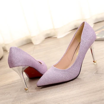 

Nice Spring/Summer Sexy Women Close Pointed Toe Pumps PVC Clear Transparent Ultray High Heel Stilettos Wedding Dress Court Shoes