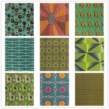 Африканская батик, восковая ткань, пагне, воск, Анкара, восковая ткань, Африканский воск, принты золотого цвета, тонкая ткань, 6 ярдов, для шитья свадебного платья