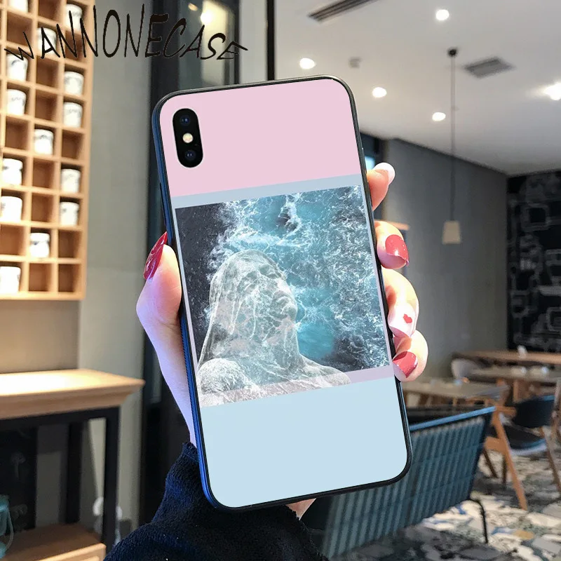 Manis Ruang Dunia Seni Silikon Lembut TPU Ponsel Cover UNTUK iPhone 8 7 6 6S Plus X XS MAX 5 5S SE XR 11 11pro Promax Ponsel
