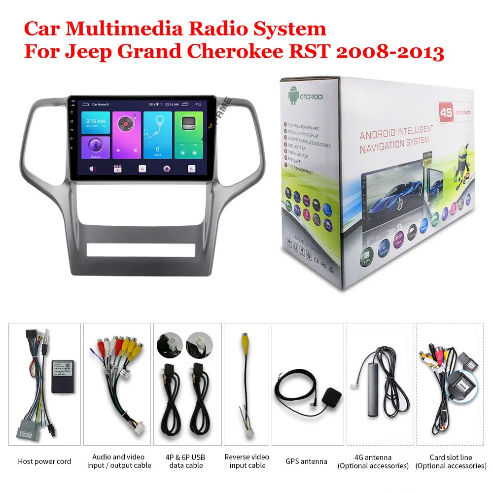 Автомагнитола для Jeep Grand Cherokee RST 2008-2013 радио Android мультимедийный плеер GPS-навигация