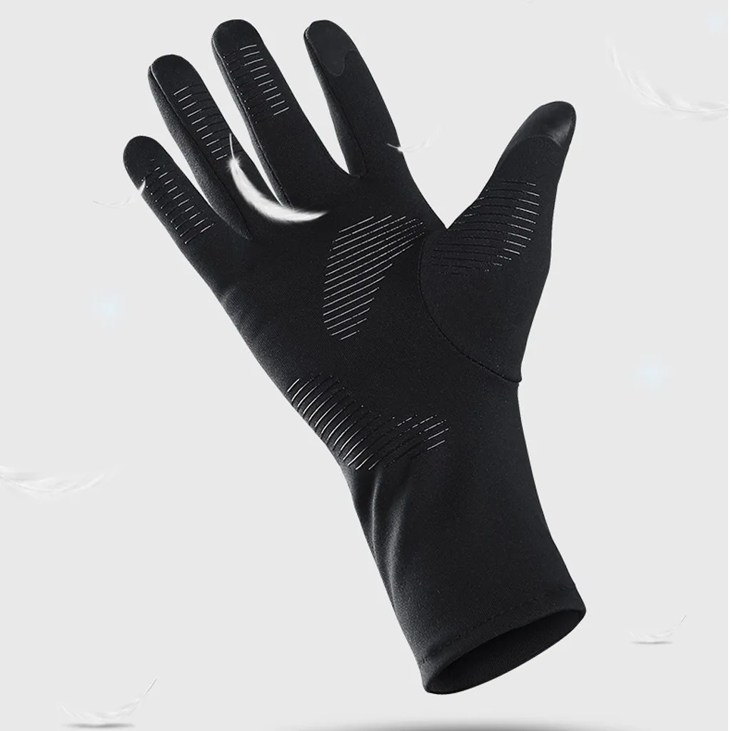 Всепогодные термальные перчатки для сенсорного экрана, зимние теплые термальные лыжные перчатки для велоспорта, теплые уличные лыжные и альпинистские мужские велосипедные перчатки#40