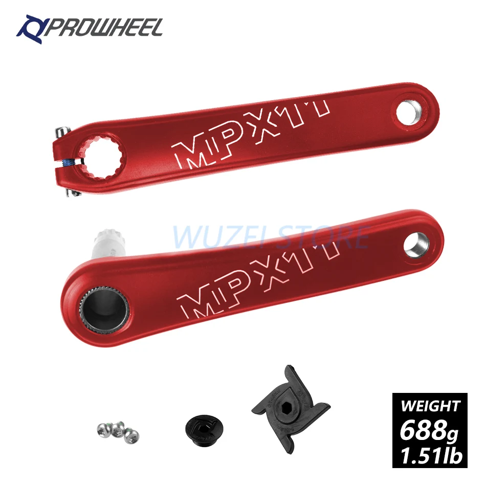 PROWHEEL MPX11 Кривошип горного велосипеда звездочки 8/9/10/11/12 Скорость 170/175 мм Совместимость SRAM mtb велосипедные рукоятки с плавками BB Части - Цвет: 170mm Red