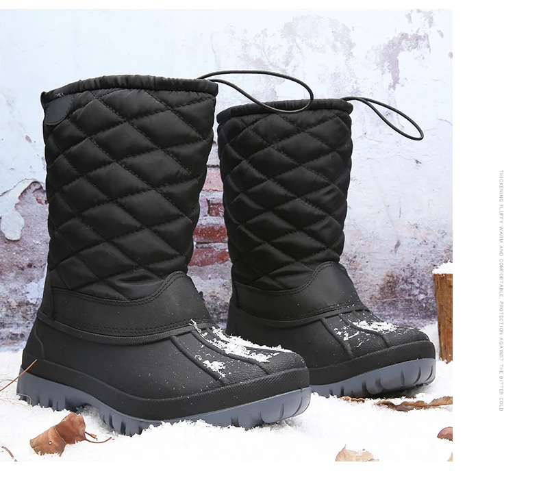 WWKK/женские зимние ботинки г. Зимние ботинки на платформе водонепроницаемые Нескользящие ботинки из толстого плюша Женская обувь Женская Теплая обувь на меху, Botas Mujer